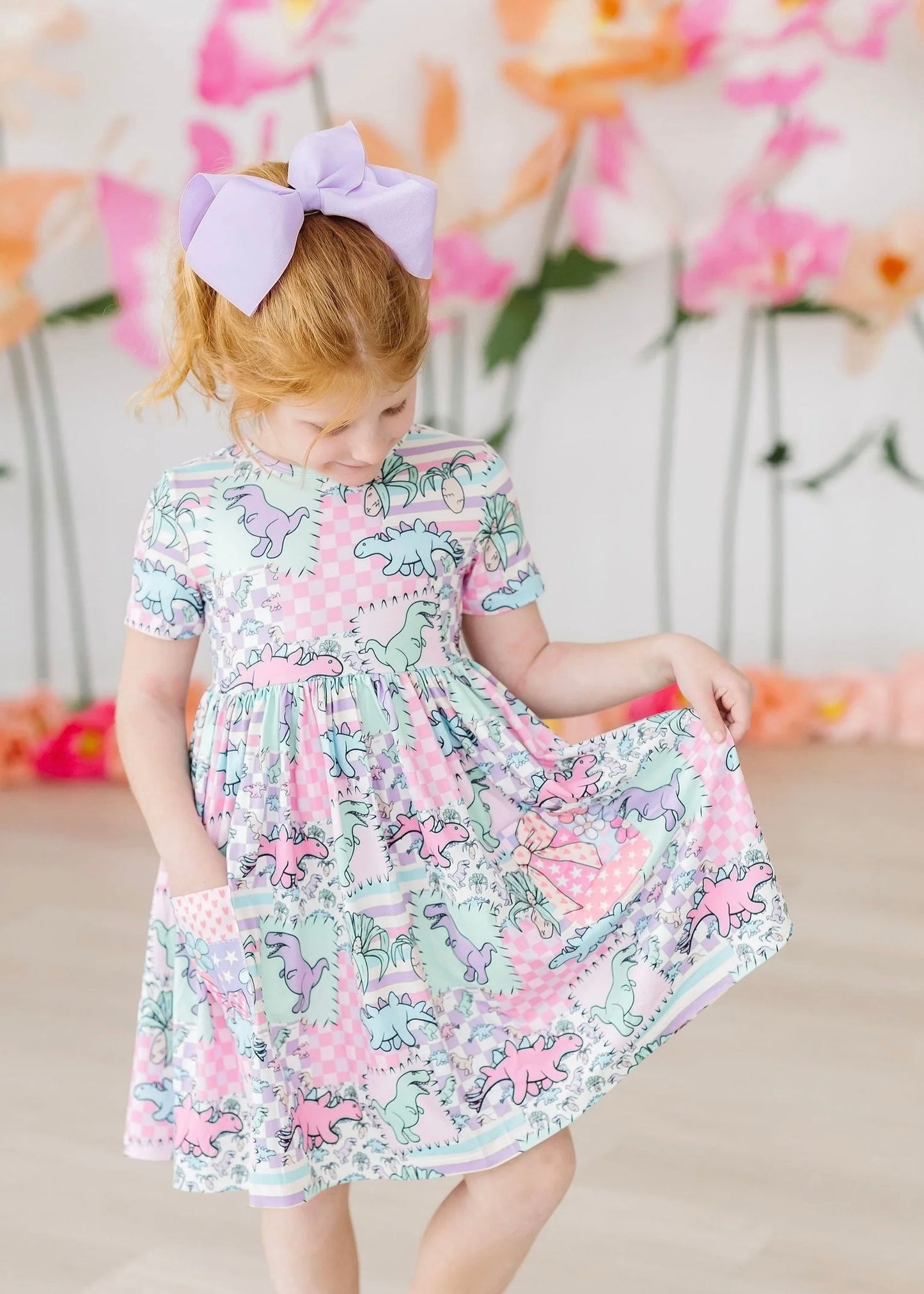 “Mila & Rose” Dino Pocket Dress