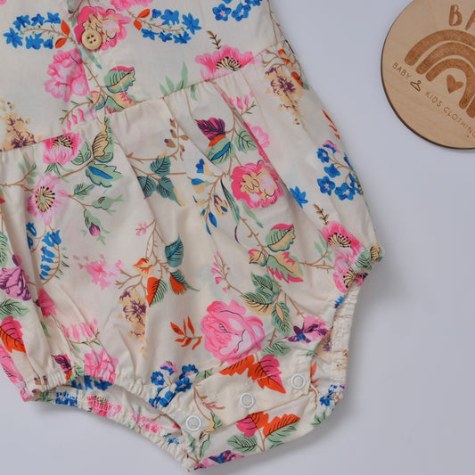 Chinese Floral Romper & Headband
