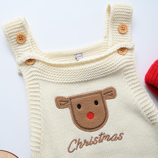 Reindeer Knitted Romper