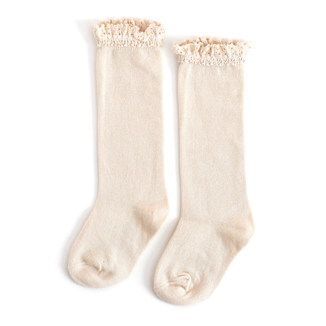 Lace Top Knee Hight Socks