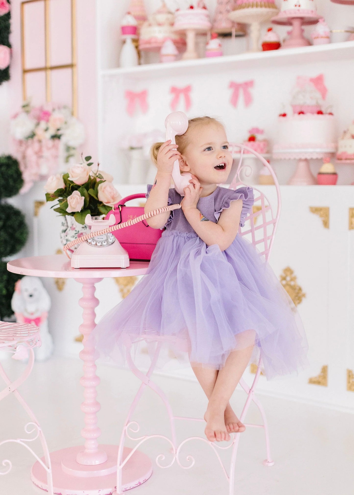 “Mila & Rose” Lavender Shimmer Tutu Dress