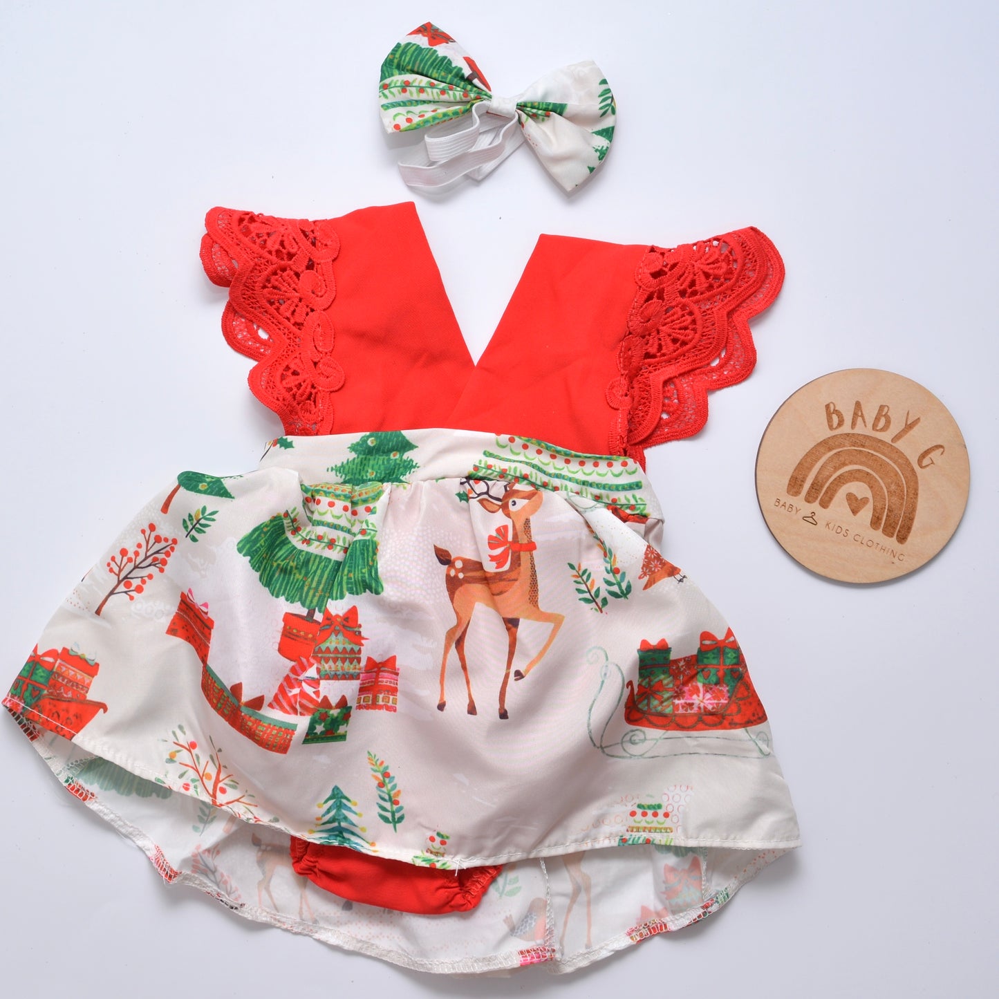 Delicate Christmas Romper