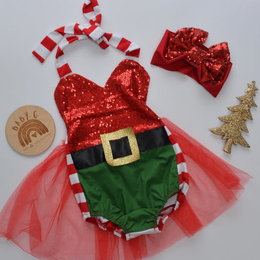 Elf Halter Bodysuit w/ Tutu