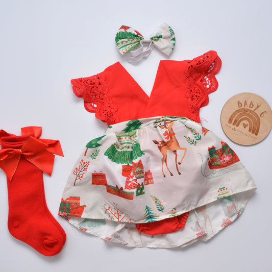 Delicate Christmas Romper