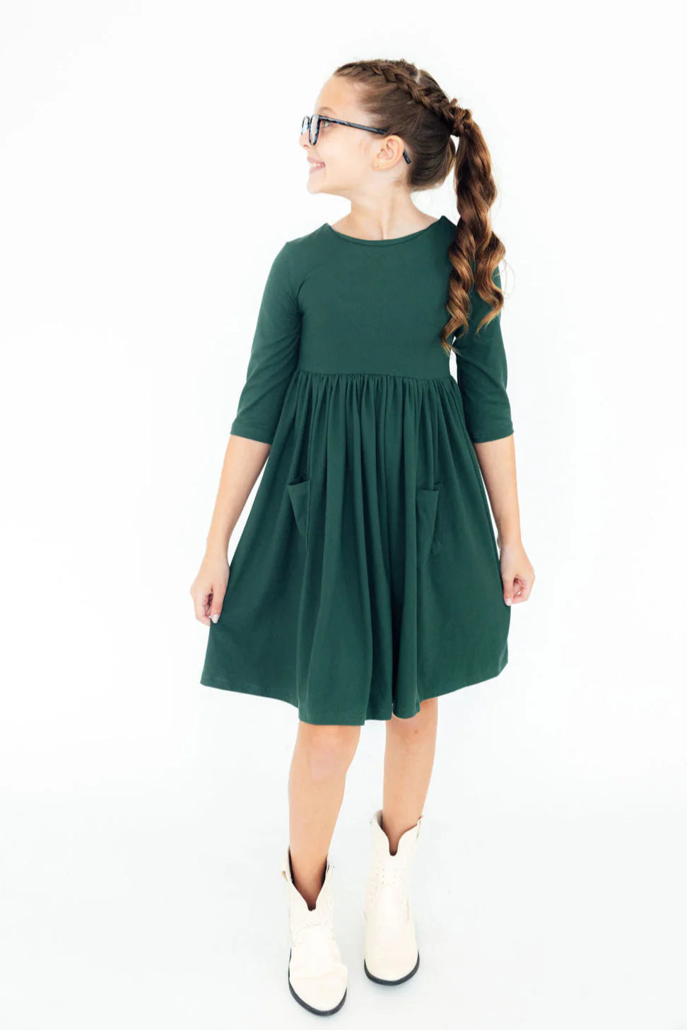 Pocket Green Dress