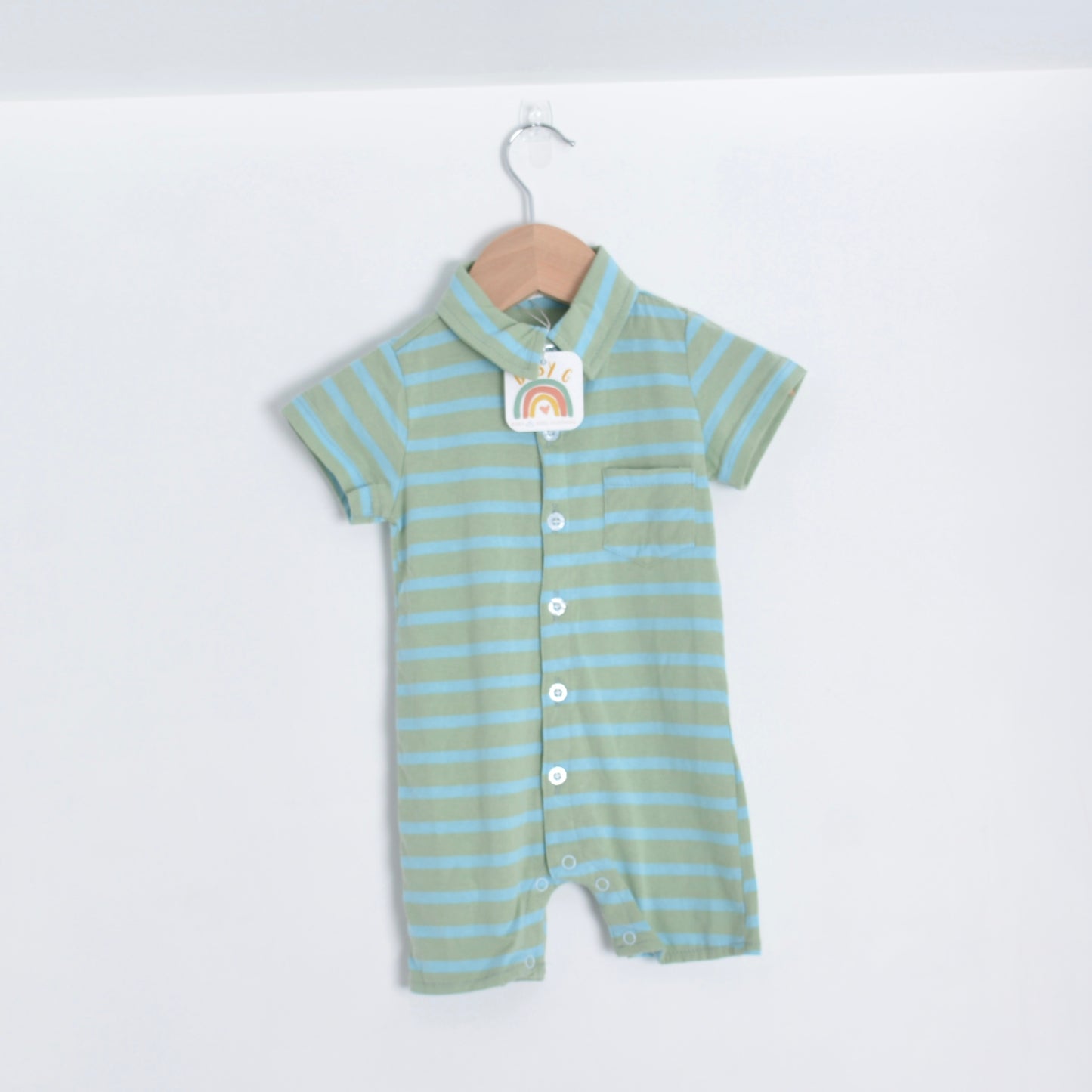 Stripes Polo Romper