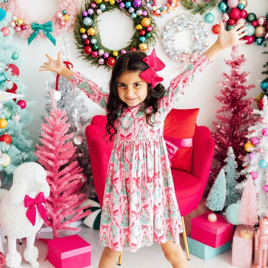 Pink Christmas Dress