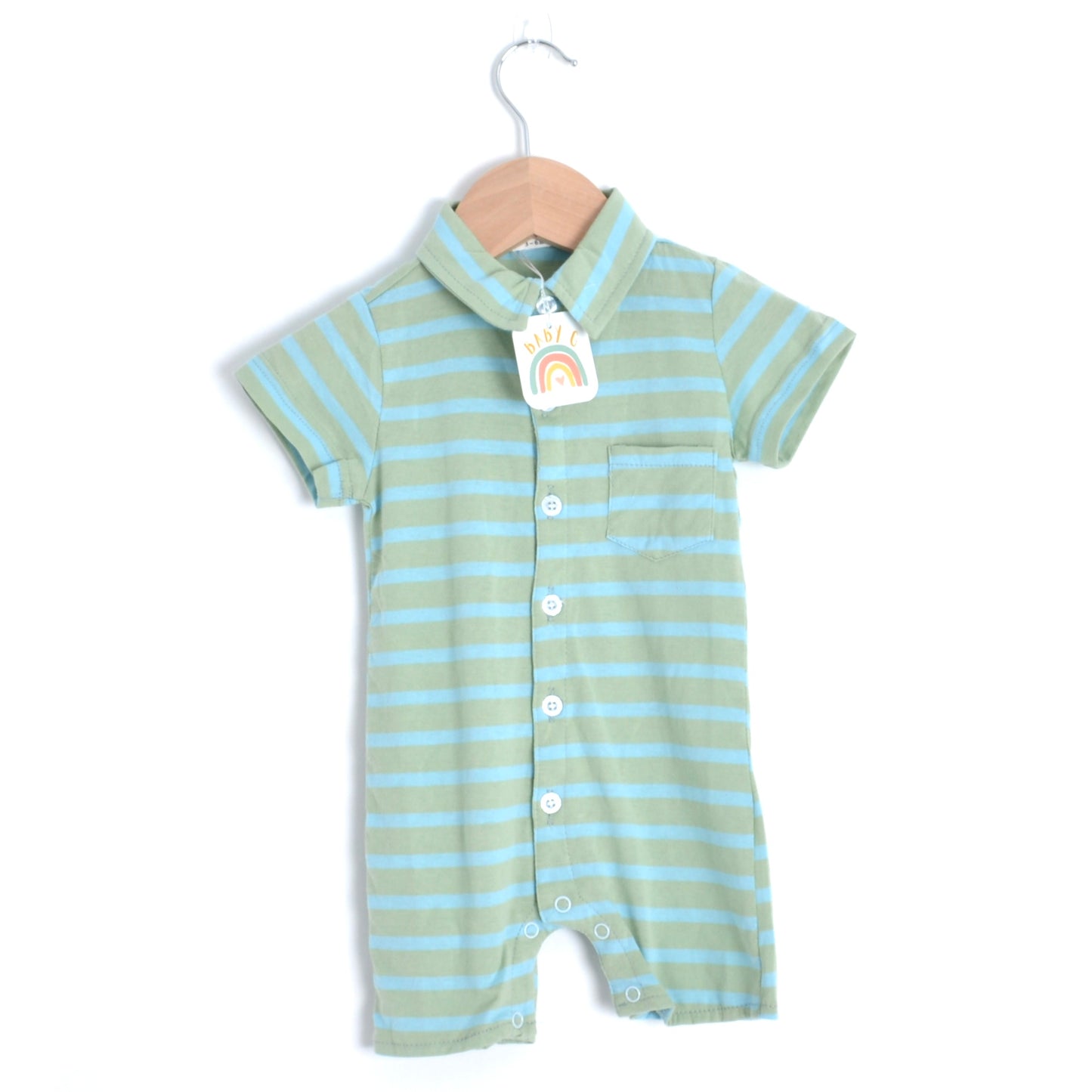 Stripes Polo Romper