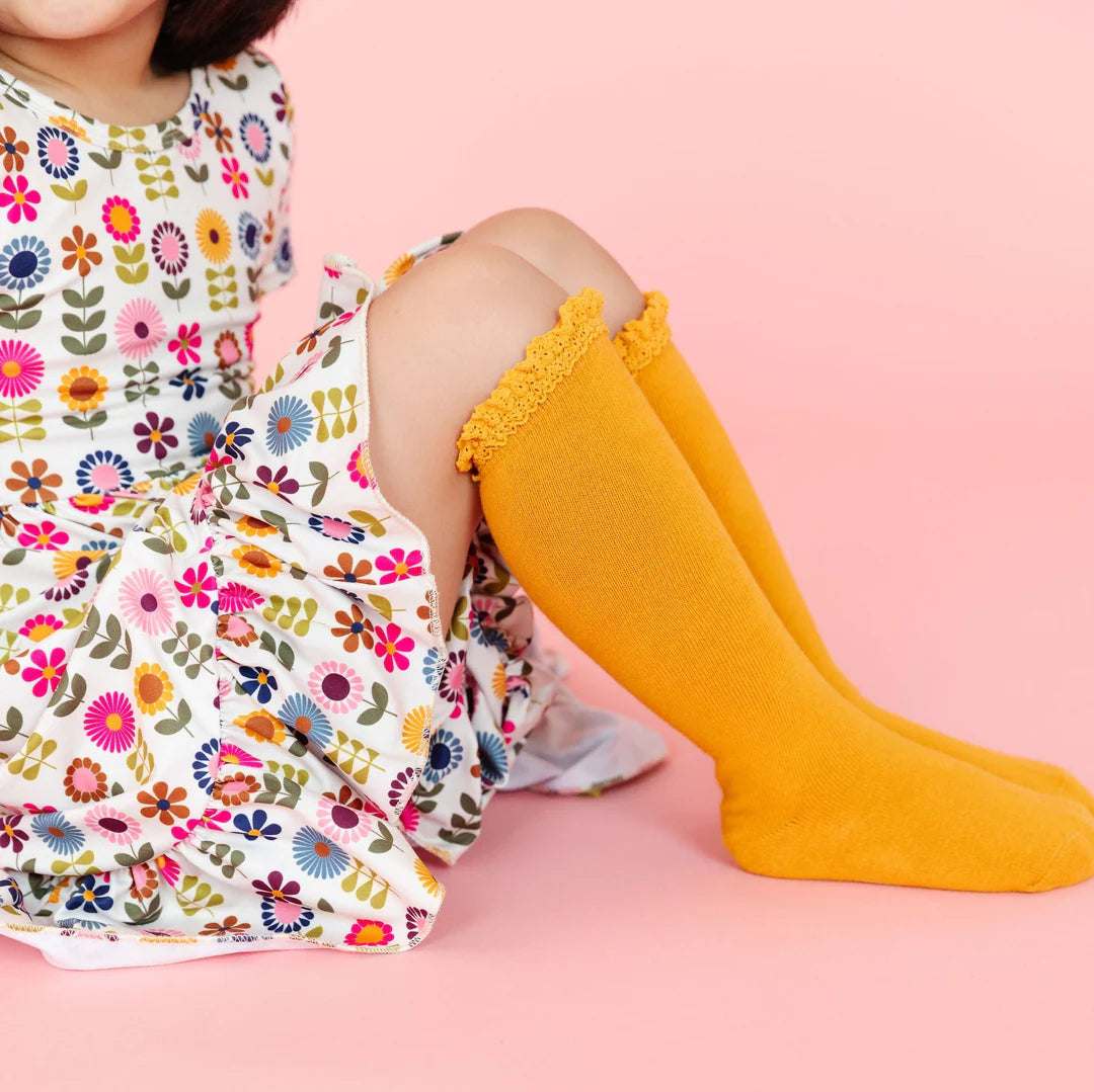 Lace Top Knee Hight Socks