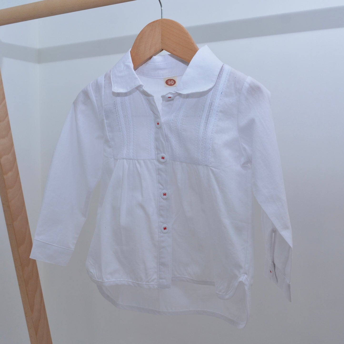 White Button Blouse