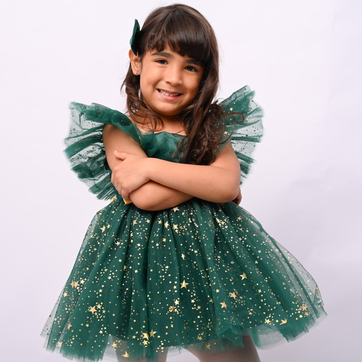 Green Full of Stars Dress