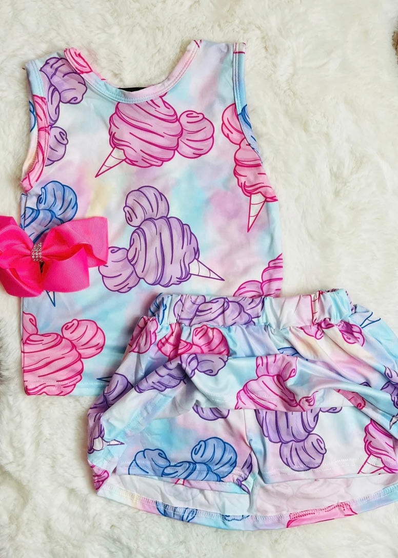 Mouse Cotton Candy Set & Matching Bow
