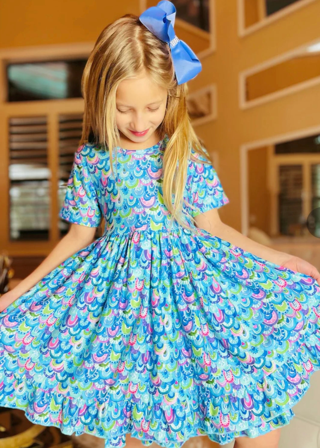 Mermaid Dress & Matching Bow