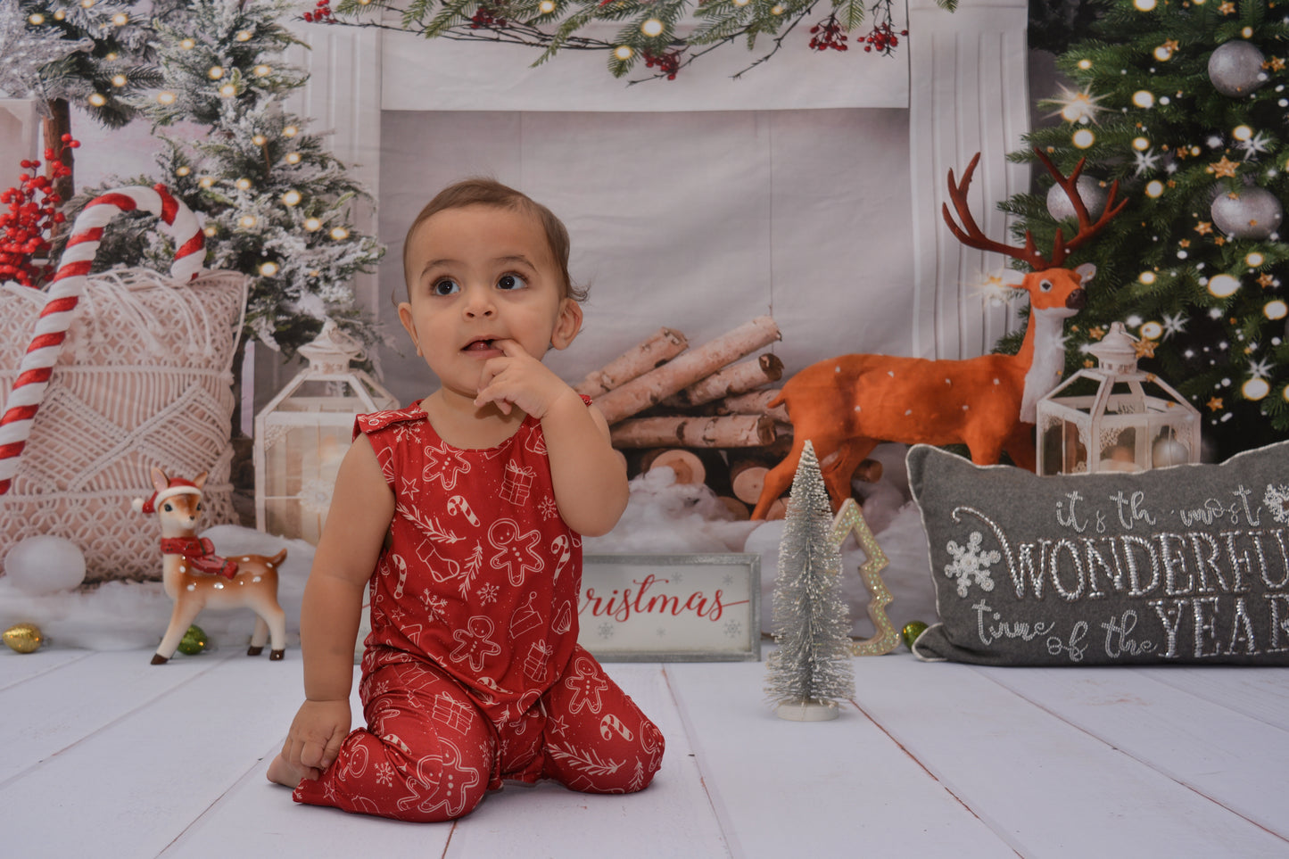 Baby Boy Gingerbread Romper