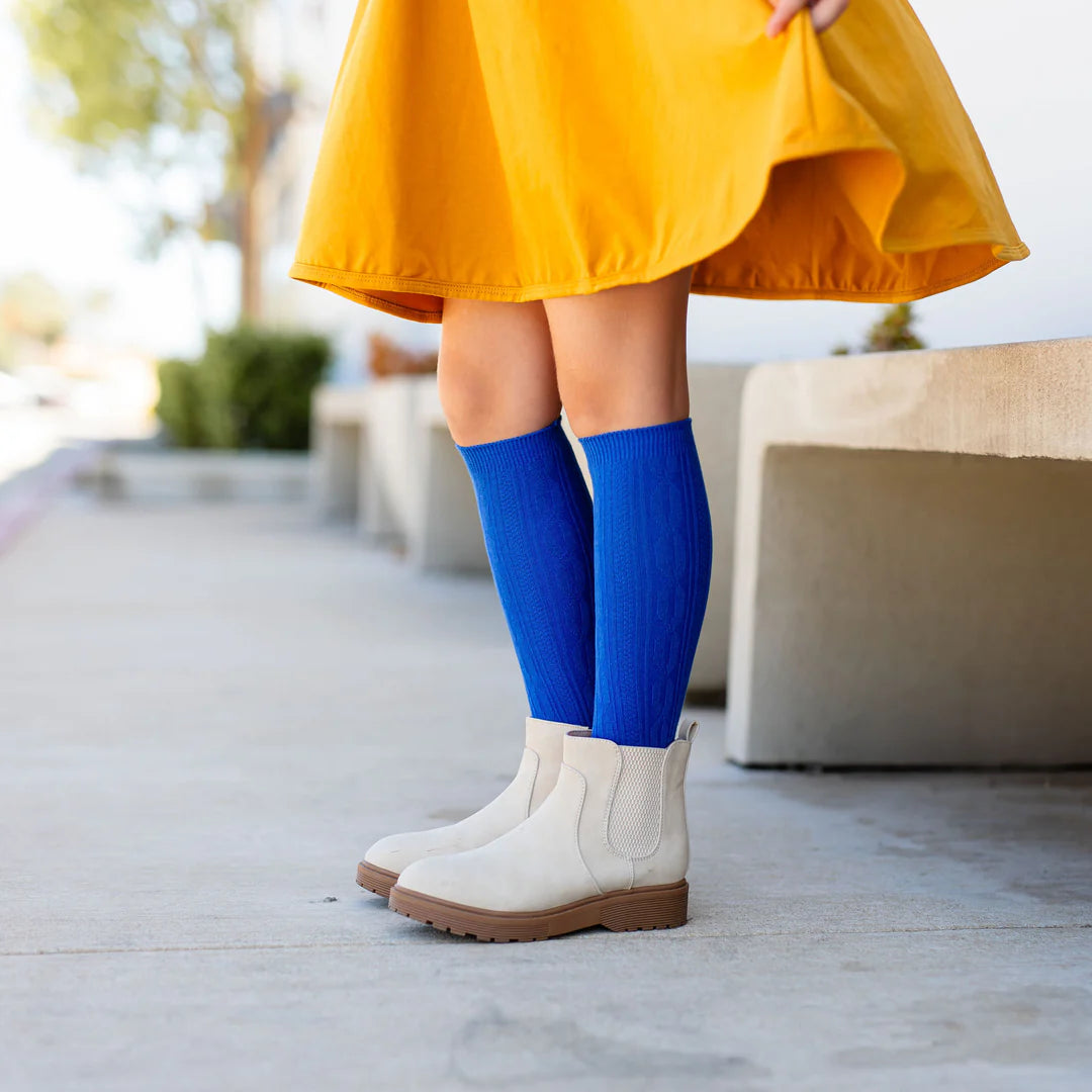 Knit Knee High Socks