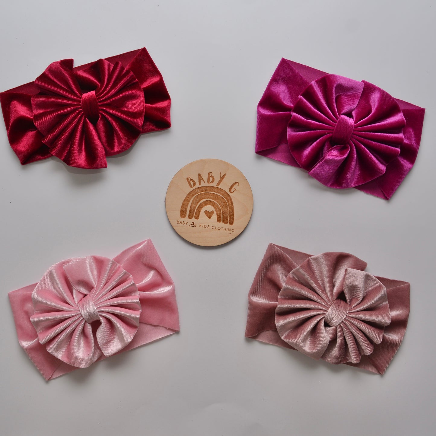 Velvet Headband Bows