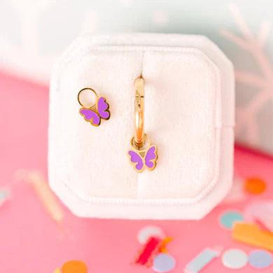 Purple Butterfly Charm