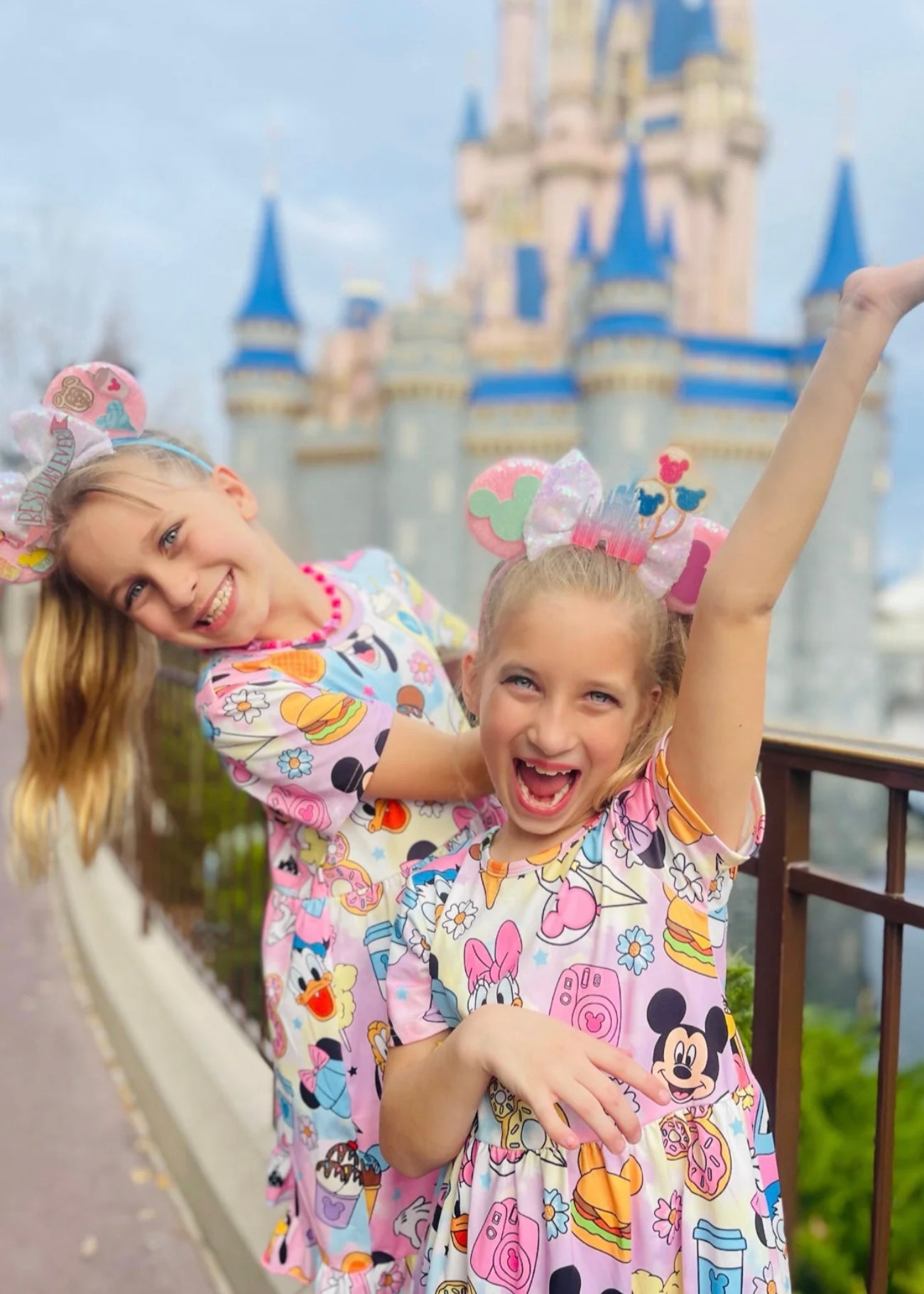 Mouse Colorful Treats Dress & Matching Bow