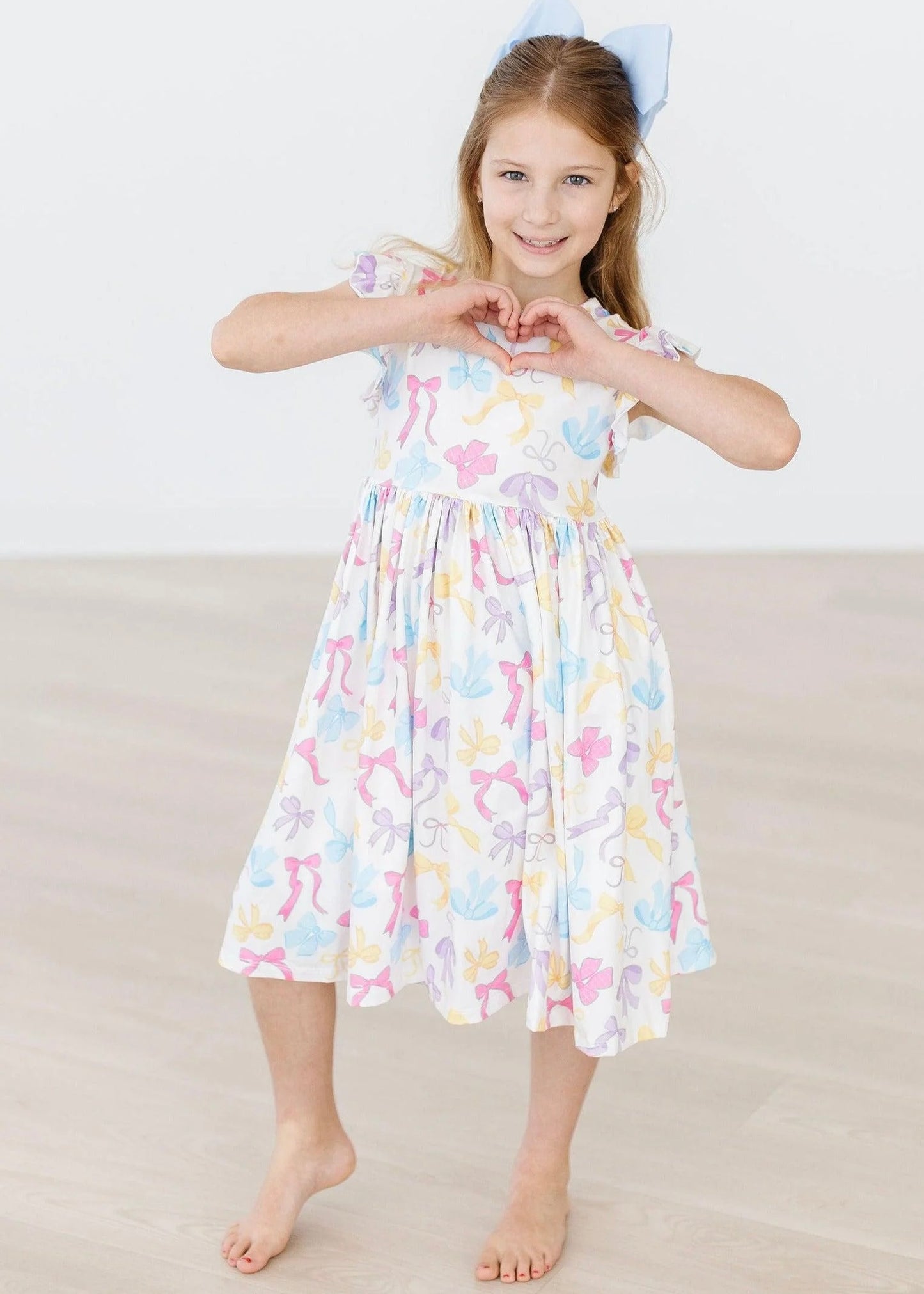“Mila & Rose” Colorful Bows Dress
