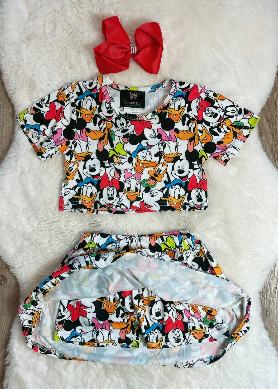 Mouse Crew Set & Matching Bow