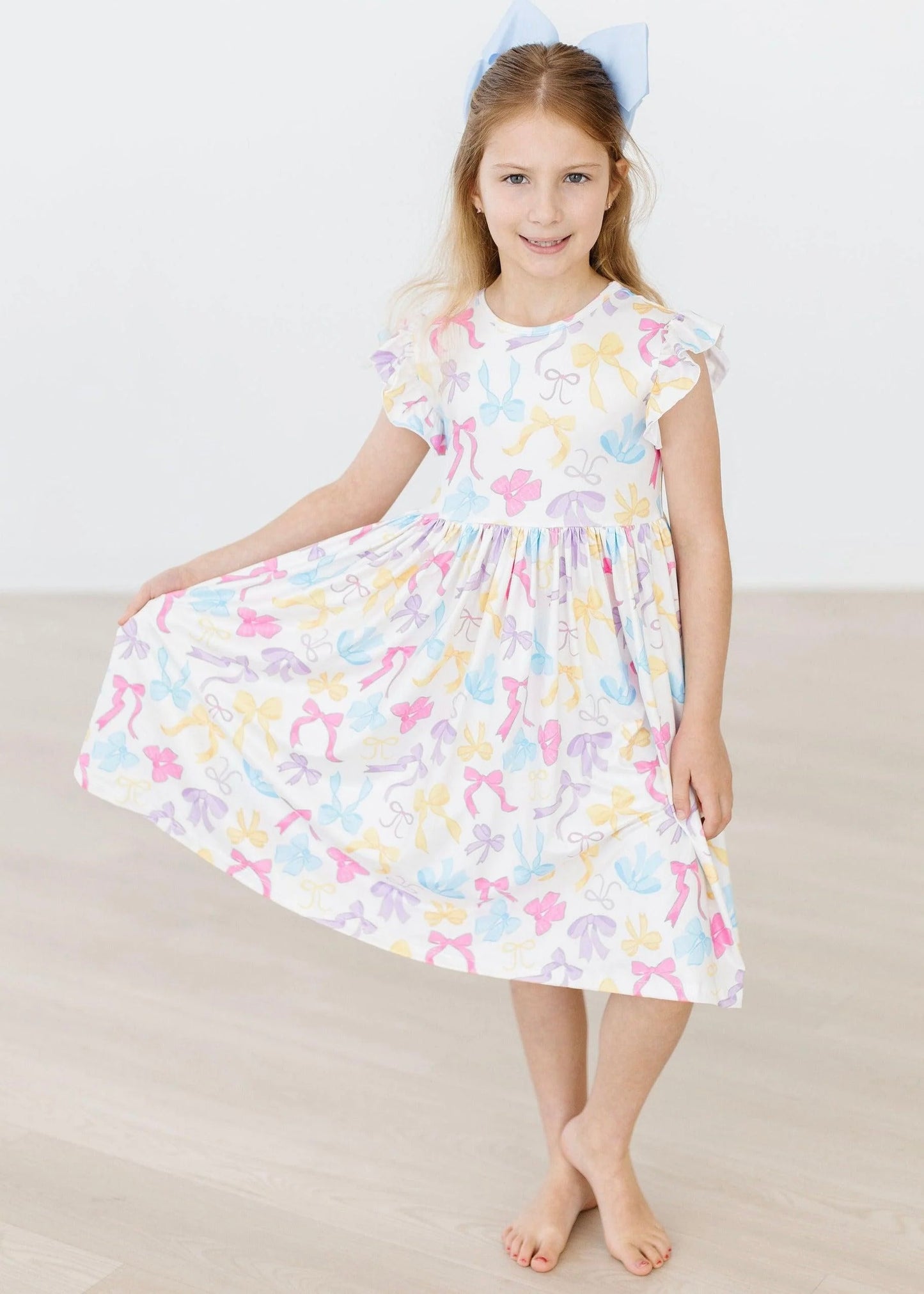 “Mila & Rose” Colorful Bows Dress