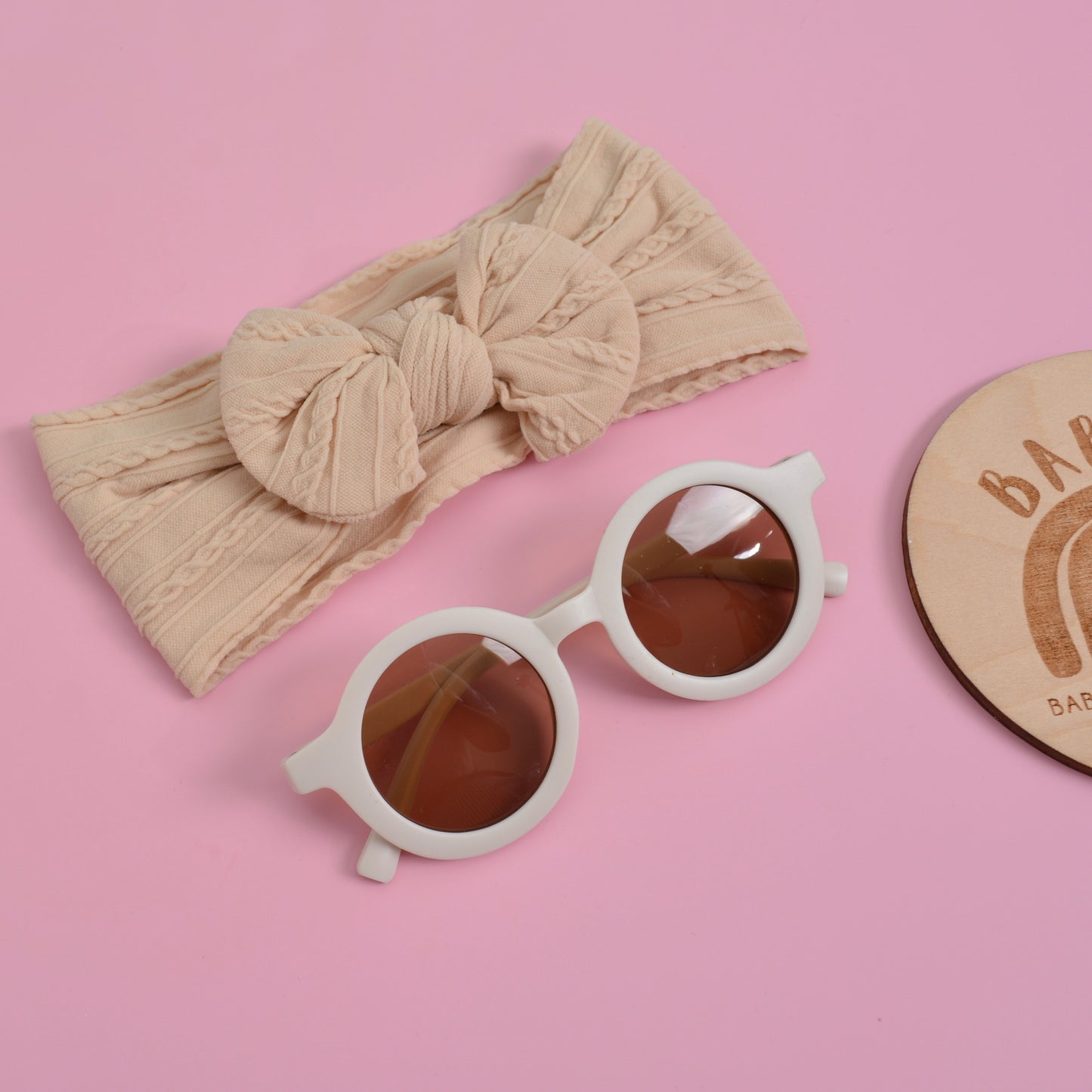 Round Sunglasses & Headband Set