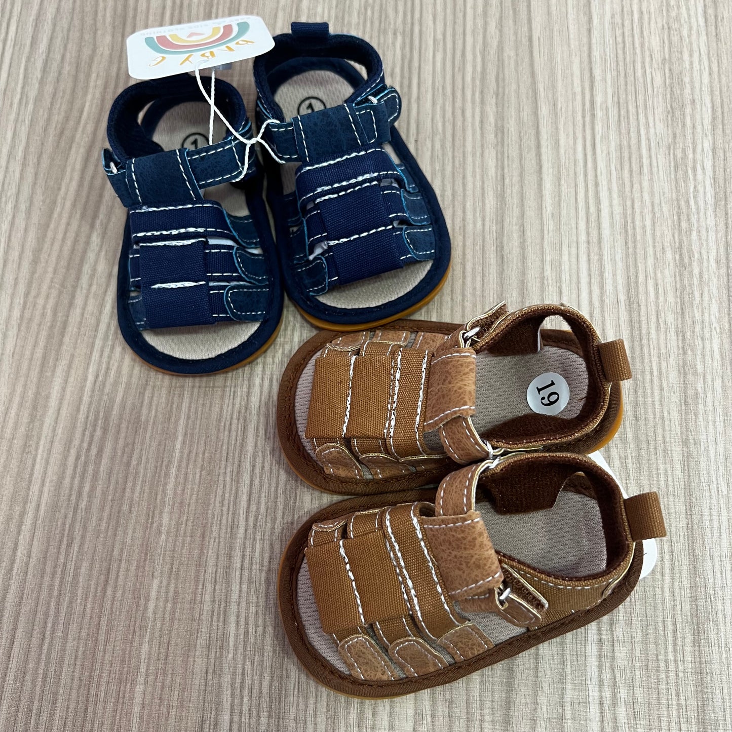 Baby Boy Light Brown Sandals