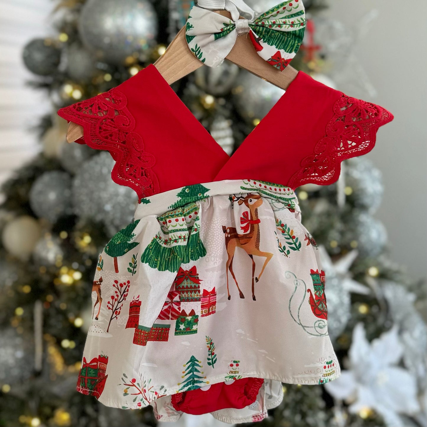 Delicate Christmas Romper