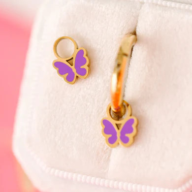 Purple Butterfly Charm