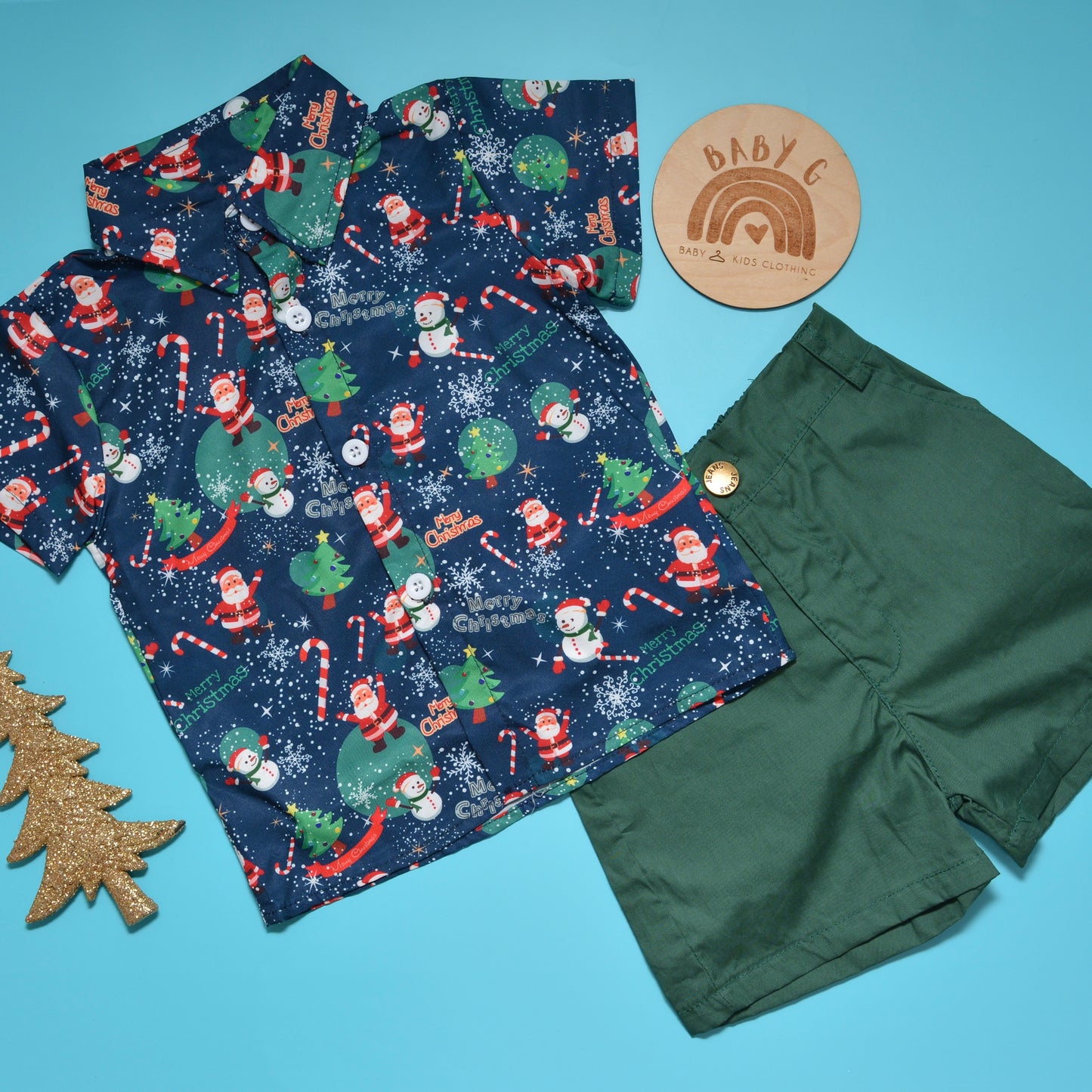 Christmas Shirt & Shorts Set