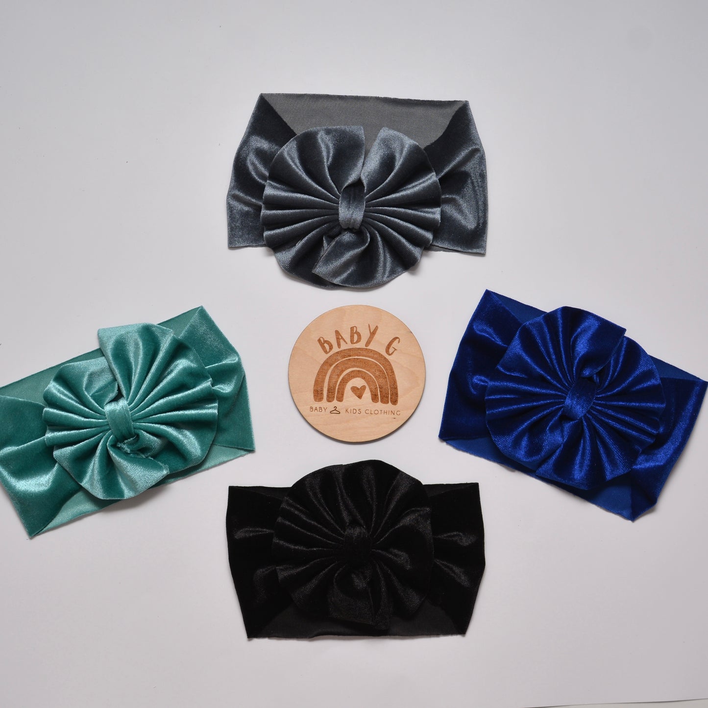 Velvet Headband Bows