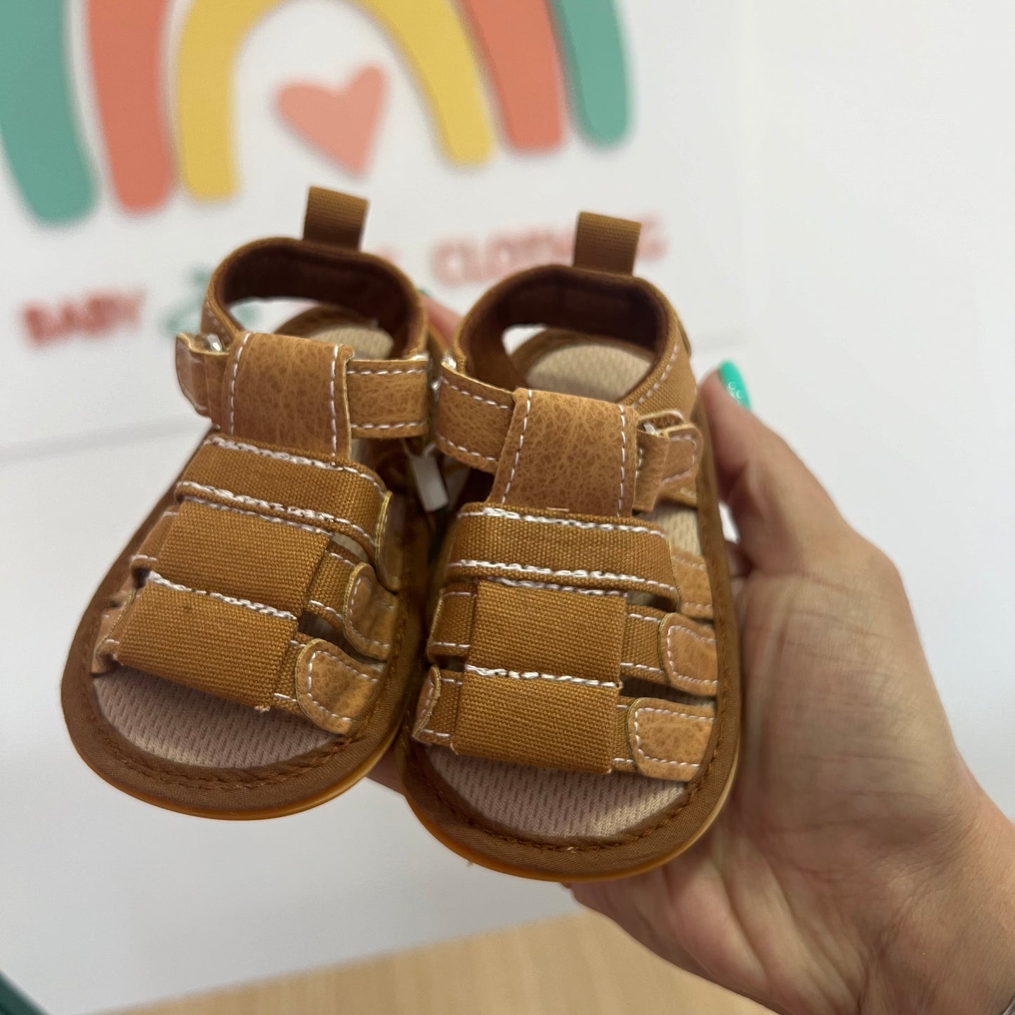 Baby Boy Light Brown Sandals