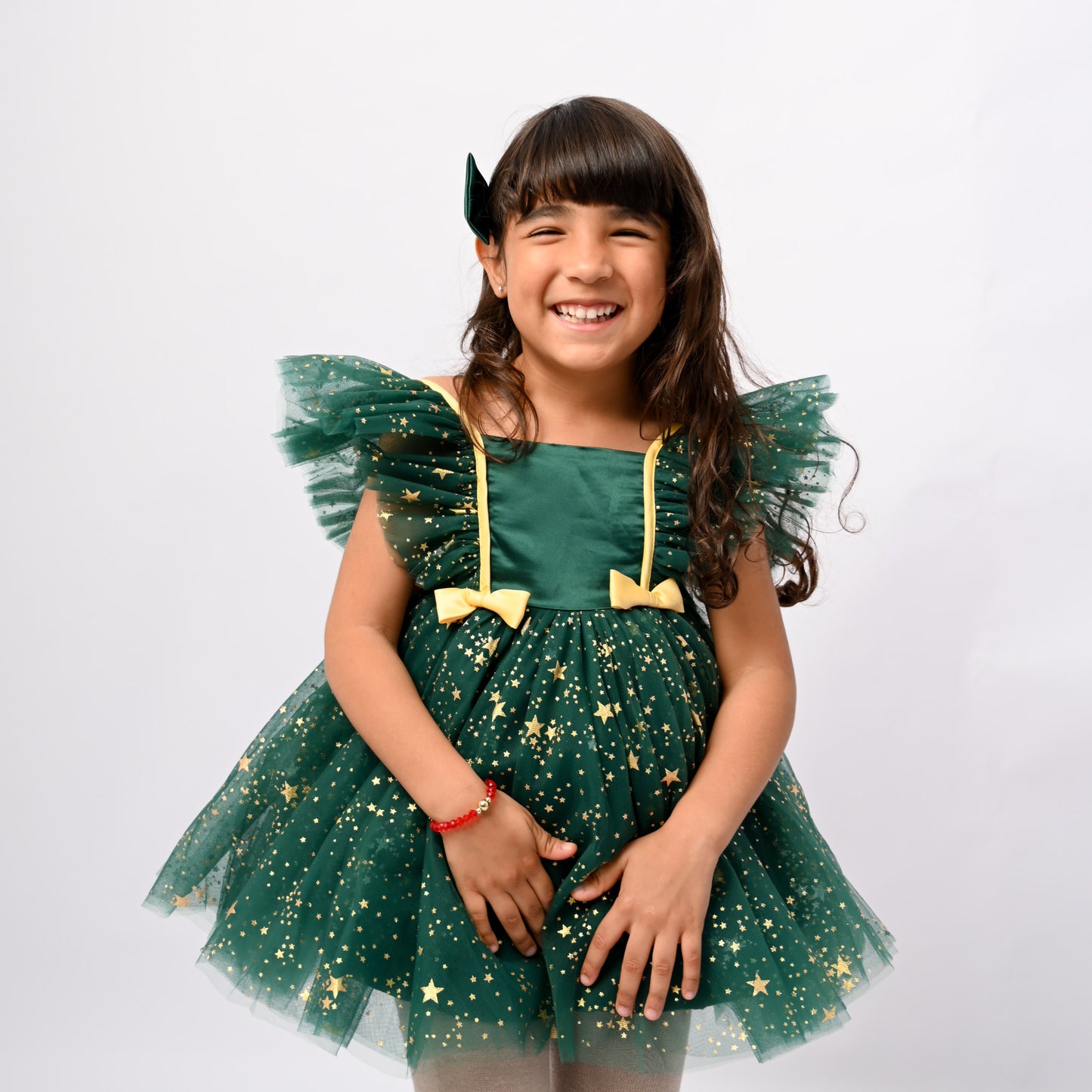 Green Full of Stars Dress