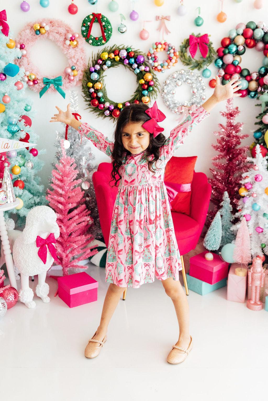 Pink Christmas Dress