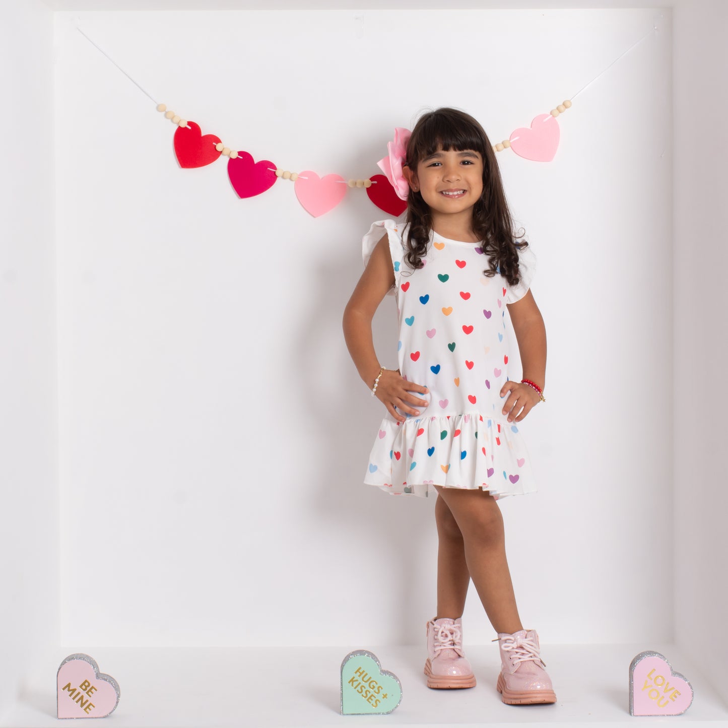 Colorful Hearts Dress