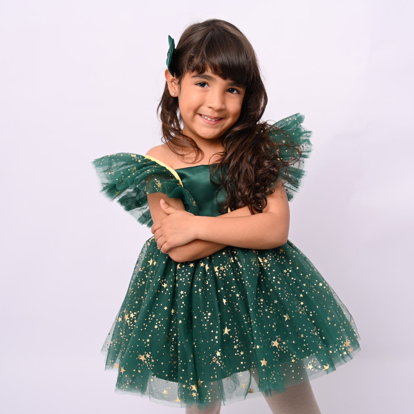 Green Full of Stars Dress