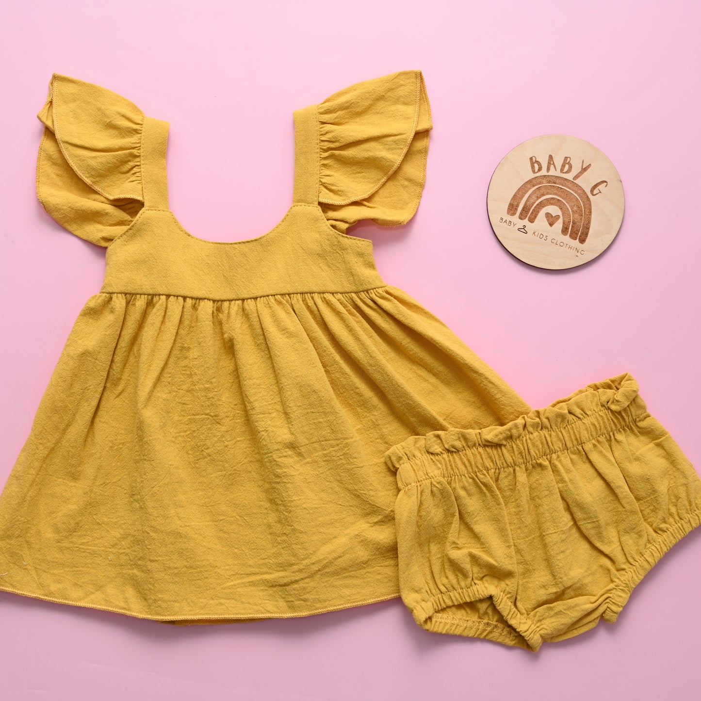 Yellow Top & Shorts Set