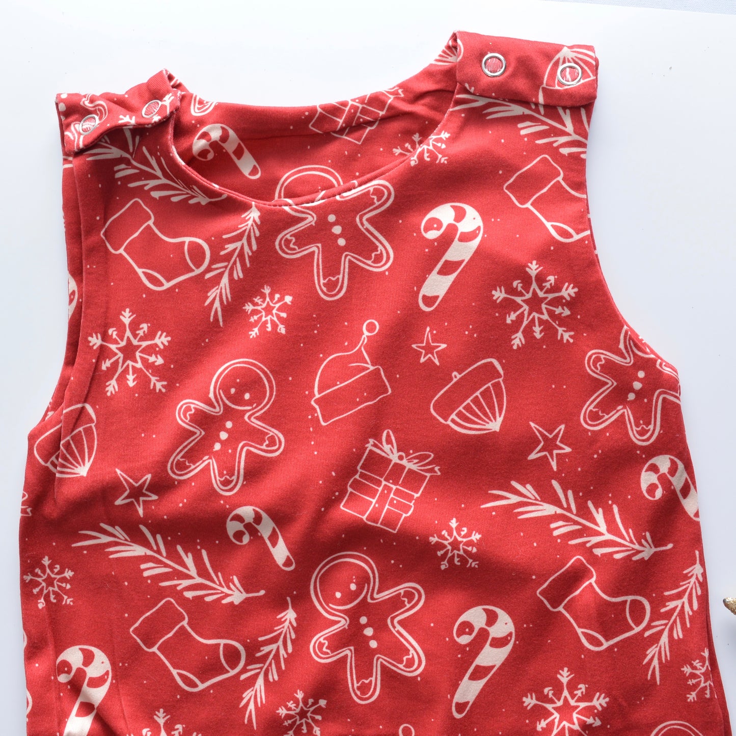 Baby Boy Gingerbread Romper