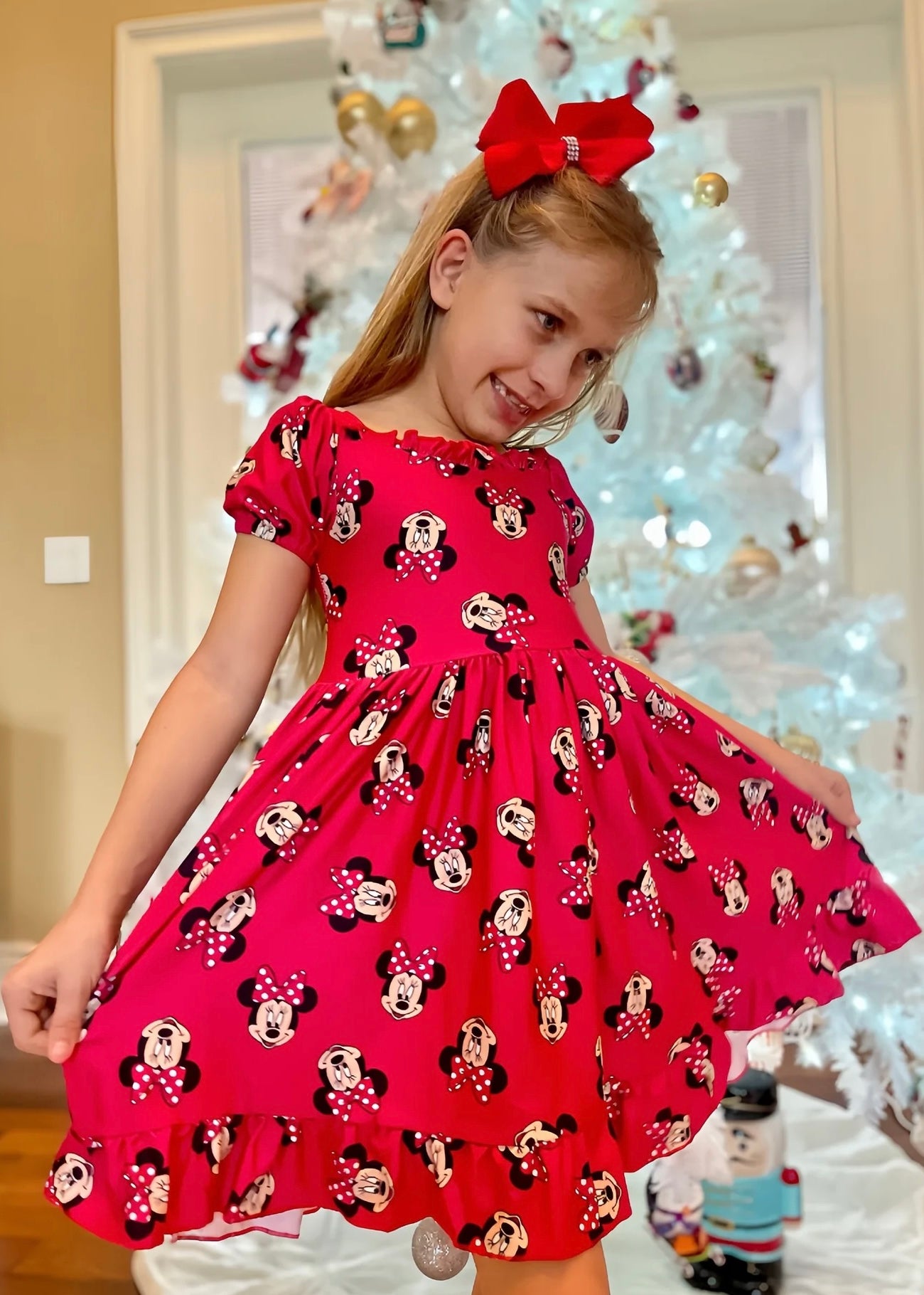 Mouse Ruffle Dress & Matching Bow