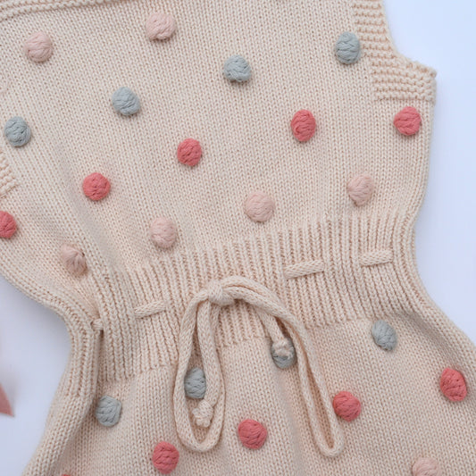 Pompom Knitted Bodysuit