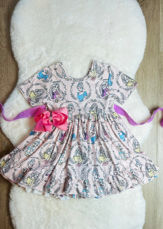 Princess Magic Dress & Matching Bow