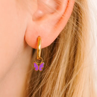 Purple Butterfly Charm