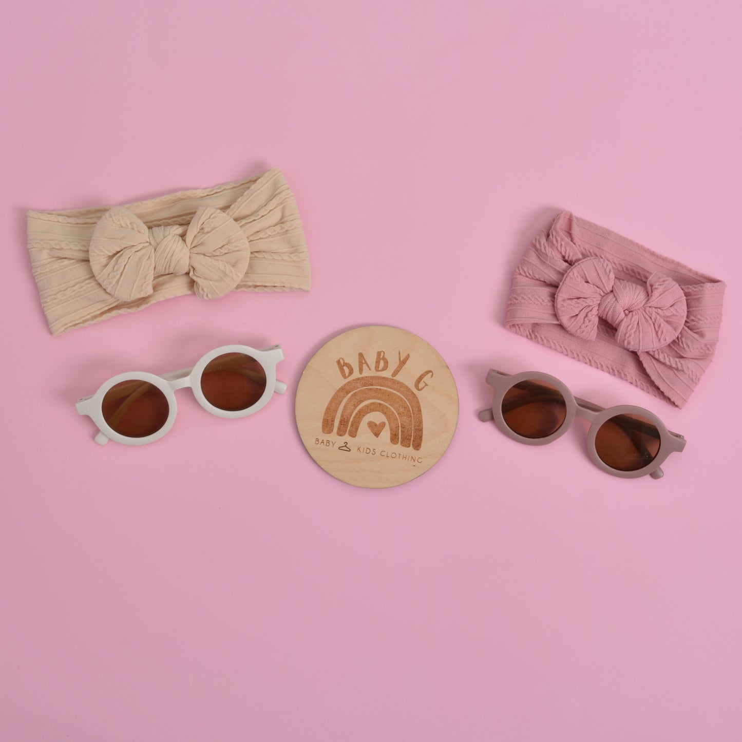 Round Sunglasses & Headband Set