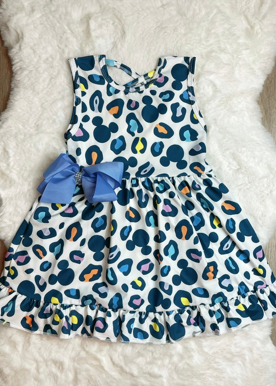 Mouse Cheeah Dress & Matching Bow
