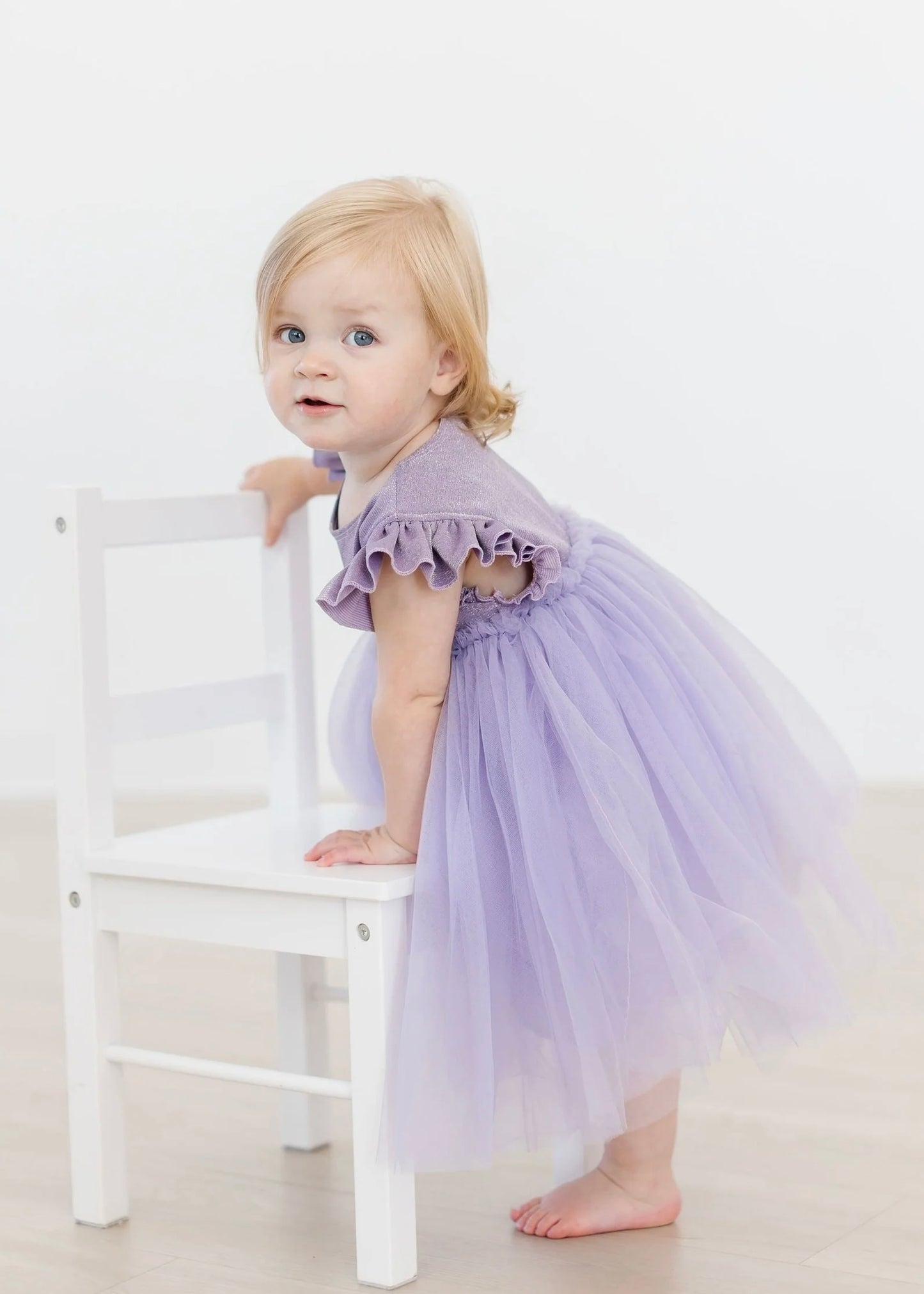 “Mila & Rose” Lavender Shimmer Tutu Dress