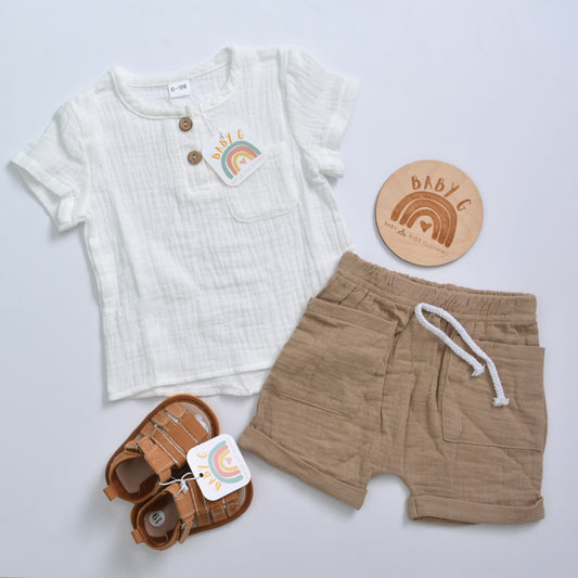 Hem White/Beige Set