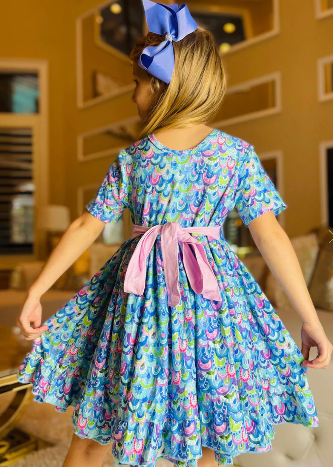 Mermaid Dress & Matching Bow