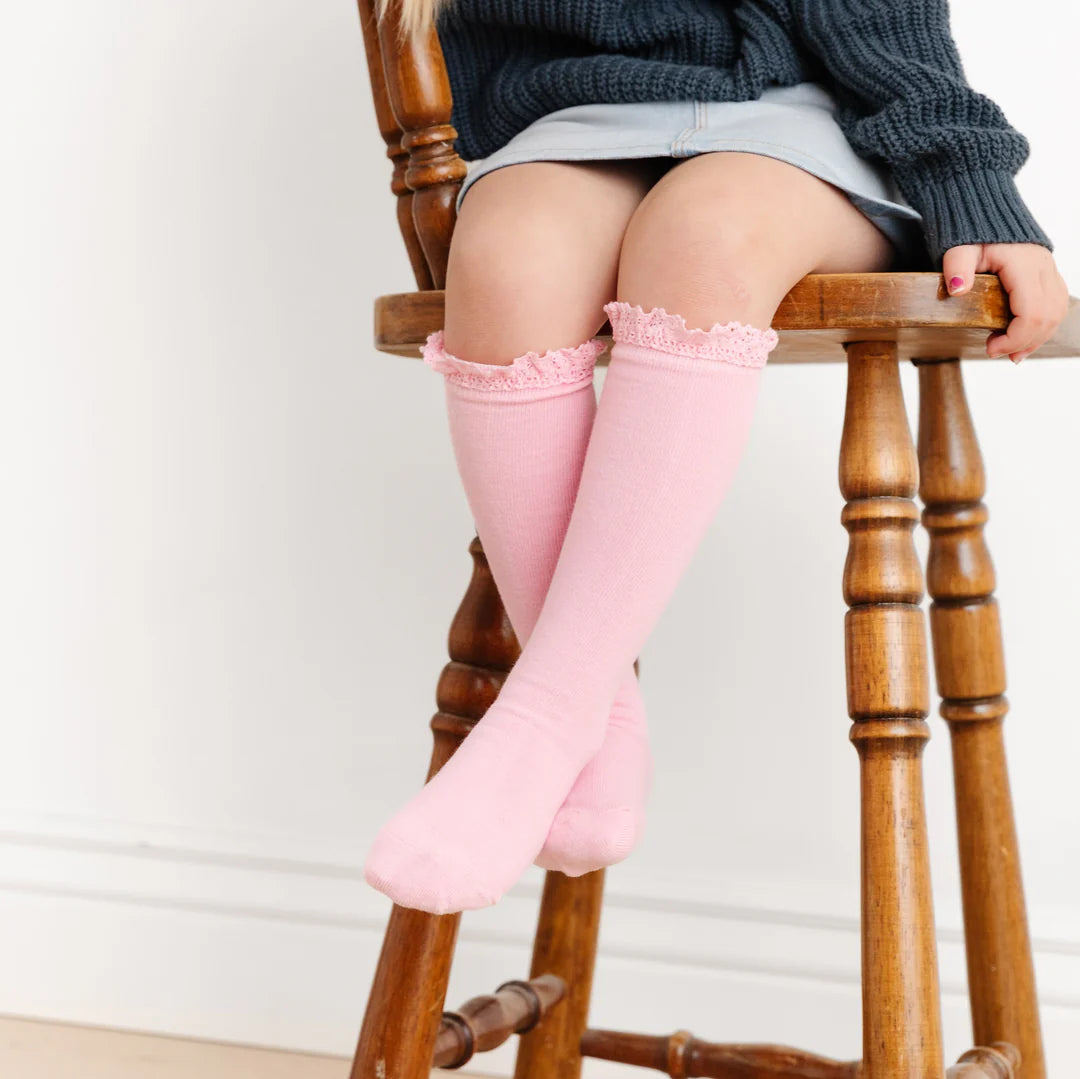 Lace Top Knee Hight Socks