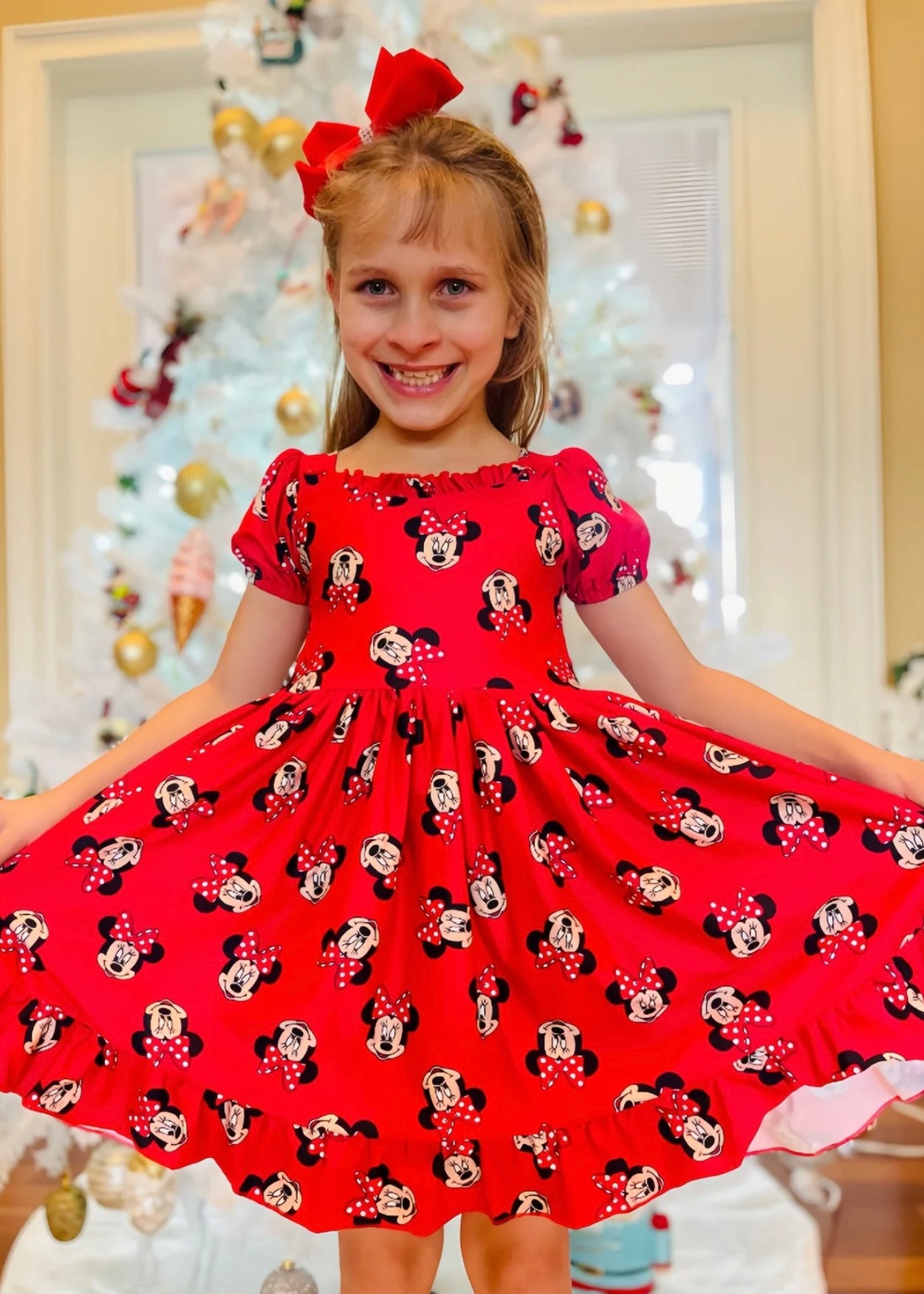 Mouse Ruffle Dress & Matching Bow