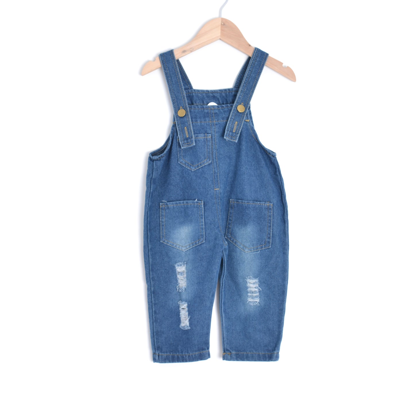 Ripped Denim Overall